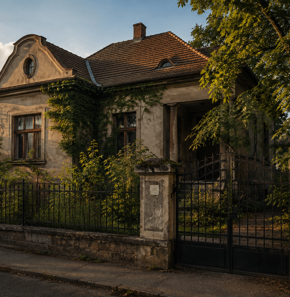 A régi lezárt ház, ahol Márk és Bence első kalandja elkezdődött